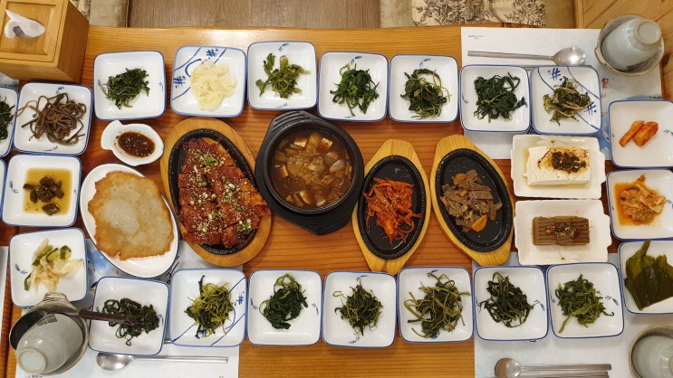 오대산산채마을 맛집 월정사 앞 민속식당 산채정식 짱이네