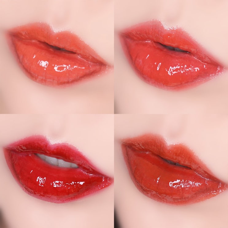  롬앤 쥬시래스팅 틴트 신상 컬러 (누디피넛, 핑크펌킨, 체리밤, 잇도토리)발색!