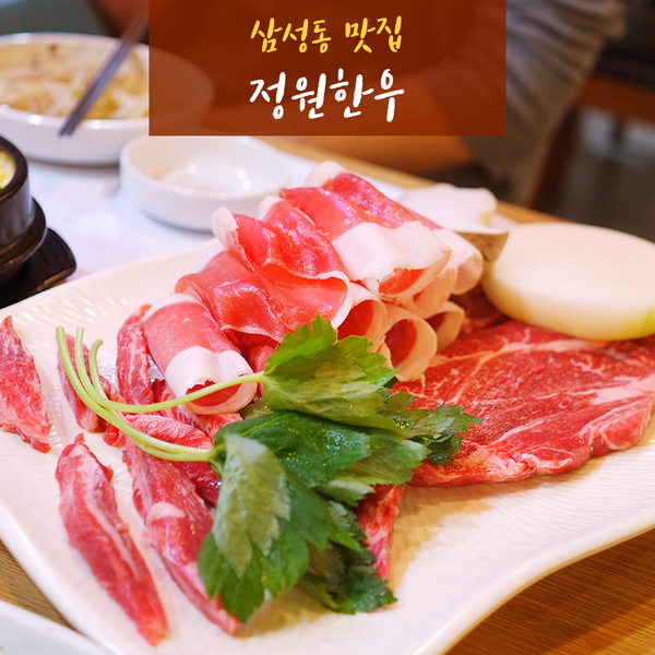  삼성동맛집/회식장소로 추천하는 삼성동고기집<삼성동 정원한우>