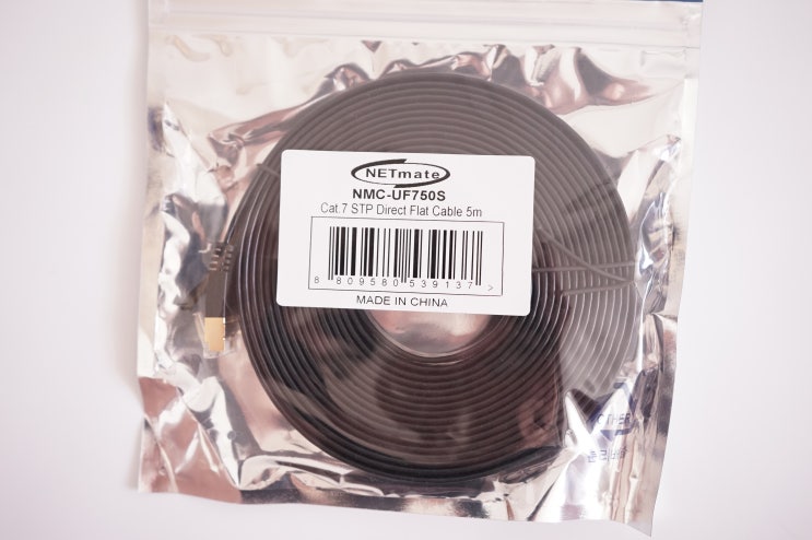  LAN Cable Cat.7 STP 내돈 주고 산 솔직 후기 (랜 케이블 Spec 성능 종류, 가성비 랜선, Direct Flat Cable, NMC-UF750S, NETmate)