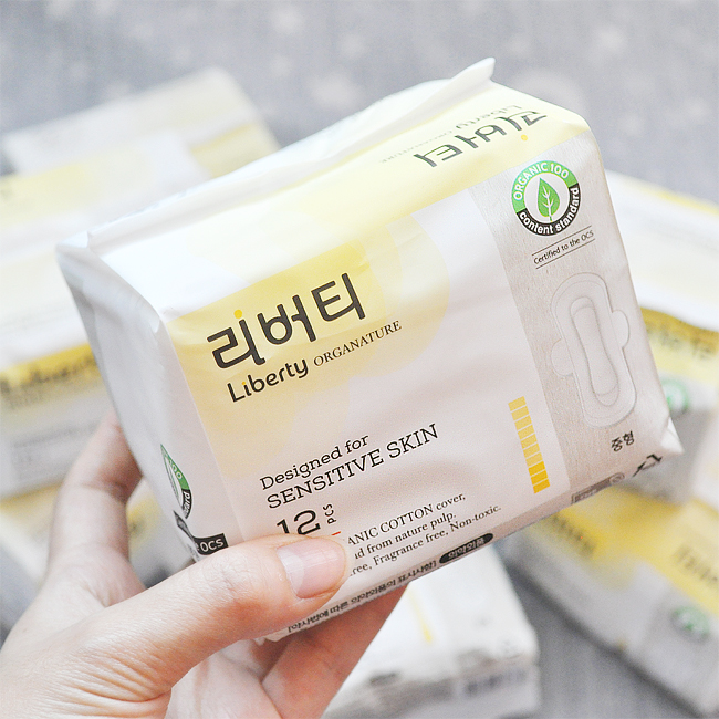  리버티 생리대추천 : 오가네이처 리버티 중형 생리대, 편안한 순면 생리대 추천 !