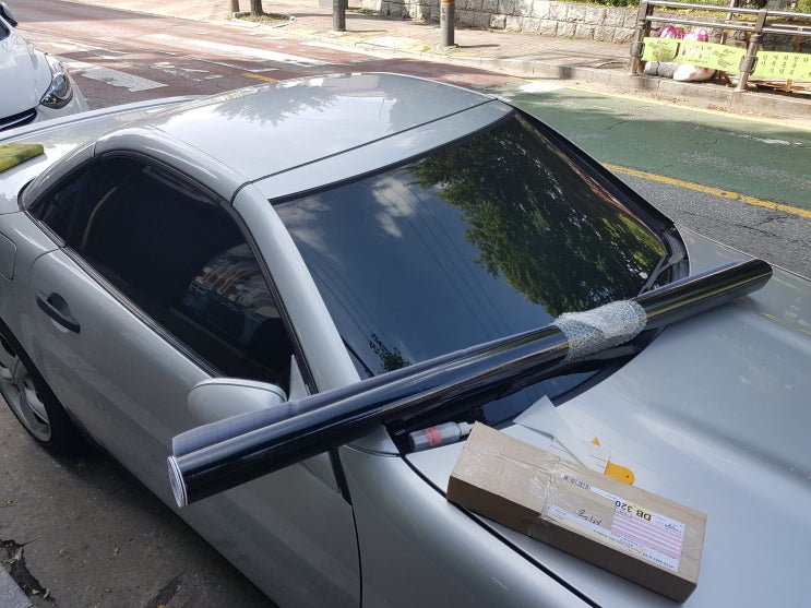  실패는 성공의 어머니,그냥 돈주고 할까 고민중인 BENZ SLK 230K  랩핑 실패 , 청주 썬팅 네비게이션 전문점 드림카 에서 바닥매트교체