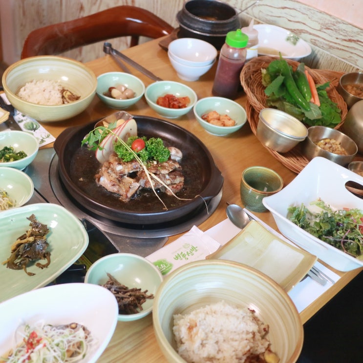  담양 쌈밥 돼지갈비 맛집 병풍산방