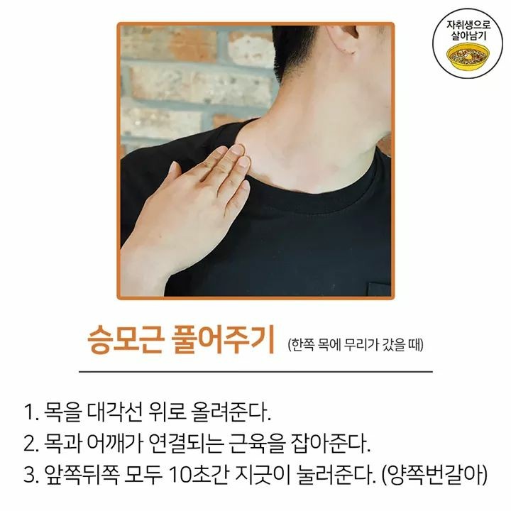 거북목 타파 스트레칭