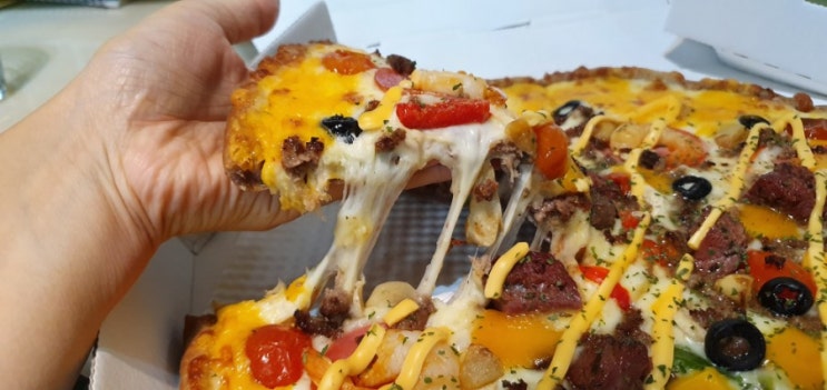  상인동피자맛집 정착하고 싶은 유로코피자 토핑이 푸짐해