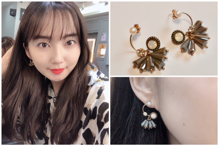  10월 결혼식 패션 아란제나 귀걸이 호텔델루나 느낌으로 포인트!