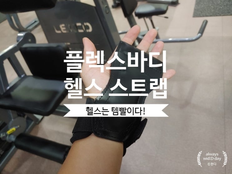  헬린이들의 필수품, 플렉스바디 헬스 스트랩