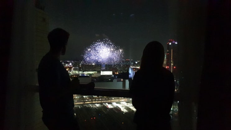  국제부부 일상 - 불꽃축제 명당을 찾았습니다