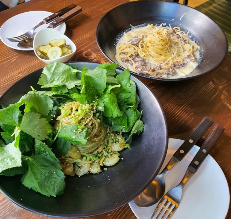  강동구 성내동 맛집 / 백종원 골목식당 맛집 '피콜로' 파스타집 생참나물 스파게티와 불고기 크림 파스타! 맛집 추천!!