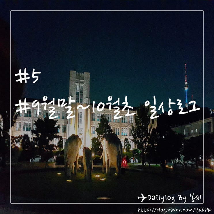  9월 말~ 10월 초 일상로그  #5