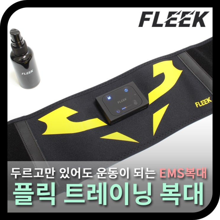 운동하기 귀찮다면 EMS 홈트레이닝 :: 플릭(FLEEK) 트레이닝 복대