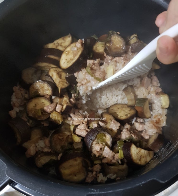  백종원 가지밥: 아이들도 맛있게 먹어요^^