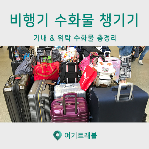  해외여행 수화물 ! 기내반입 & 위탁수화물 기준 총정리 !