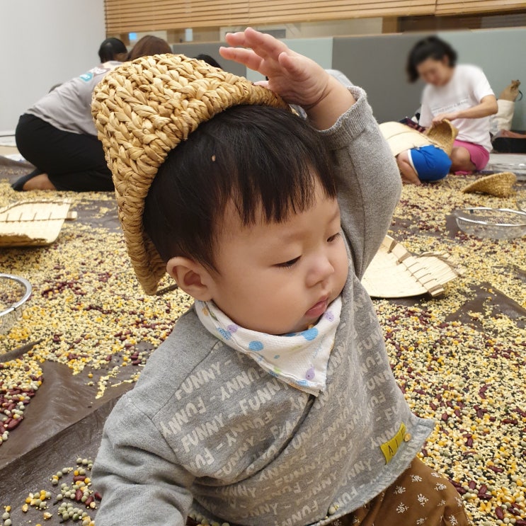  롯데백화점평촌점문화센터 금요통합놀이 베이비붐 -건강한 곡식놀이