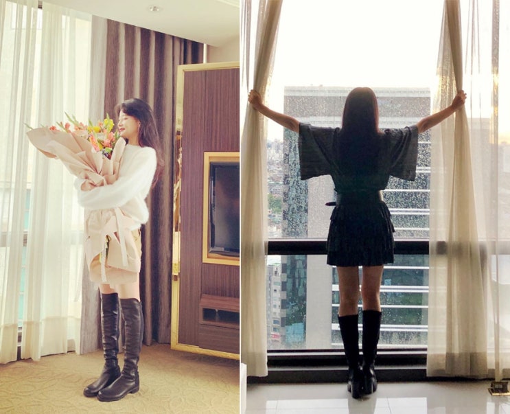  오연서 부츠 스튜어트 와이츠먼 싸이하이부츠 시선강탈