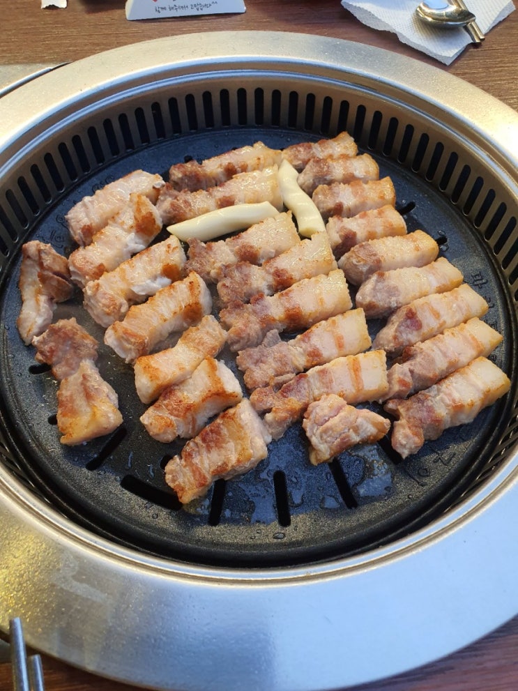 정자역맛집 맛찬들 왕소금구이 삼겹살, 갈매기살 먹고온 후기