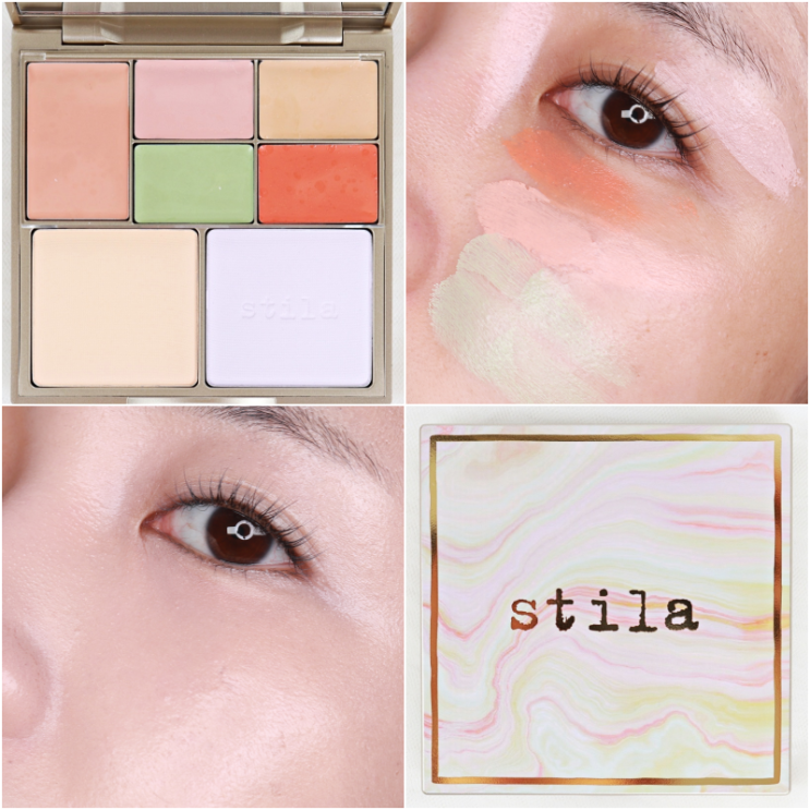  스틸라 컬러코렉팅 팔레트로 다크서클, 톤보정해요!