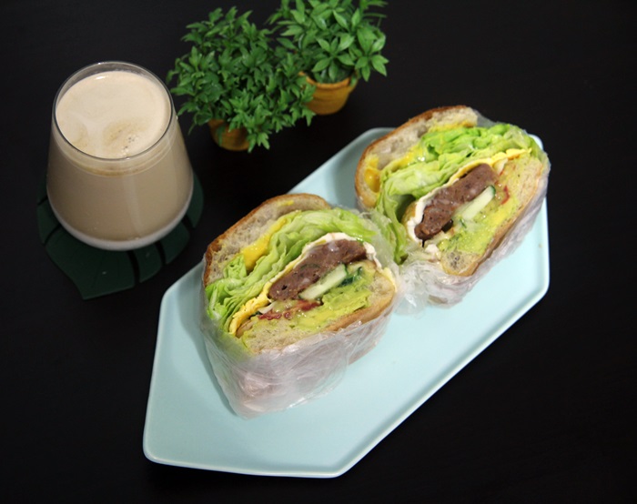  샌드위치만들기(맛보장! 떡갈비샌드위치)