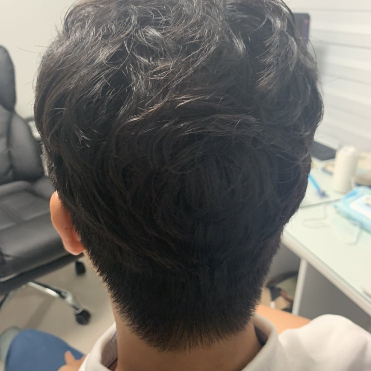  압구정 미용실 ahc플레이존, 마지쌤 남자 머리 펌이랑 커트 예쁘게 완성!