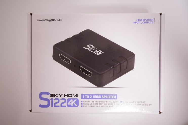  S122 4K HDMI 분배기 내돈 주고 산 솔직 후기 (인강 녹화, 인터넷 강의, 인터넷 방송, 캡쳐 보드, 스카이디지탈 1:2 HDMI 분배기, SPLITTER, 스플리터)
