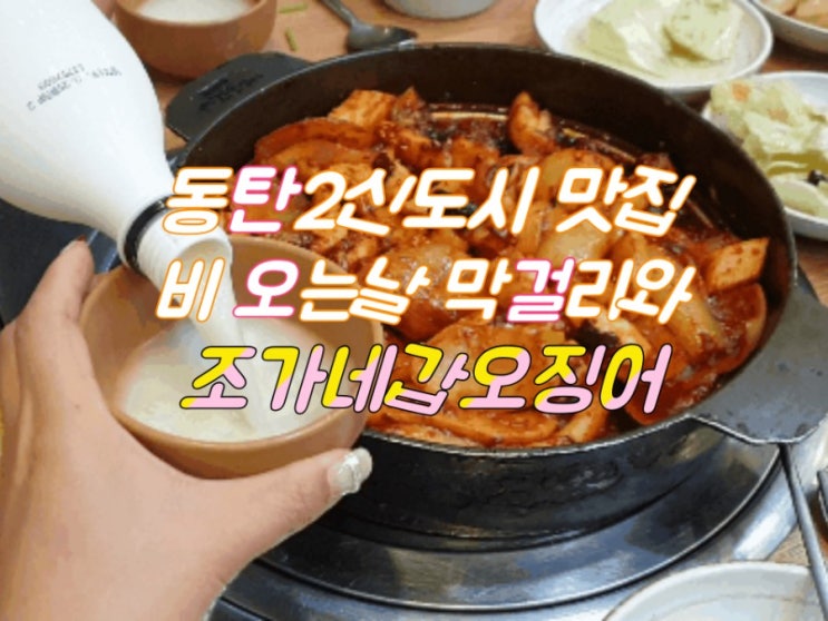  동탄맛집 영천동 단체회식 조가네갑오징어