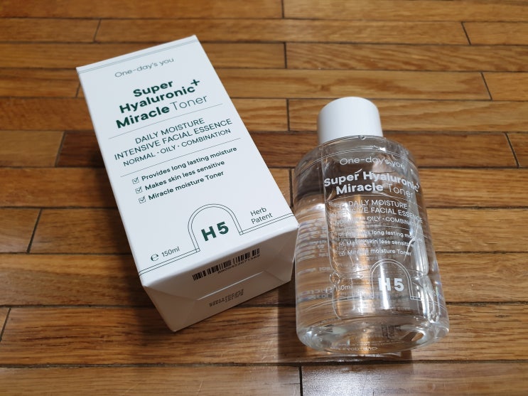  피부에 수분폭탄의 새로운 세계 중히알루론산 원데이즈유 슈퍼 히알루로닉미라클 토너를 추천하다