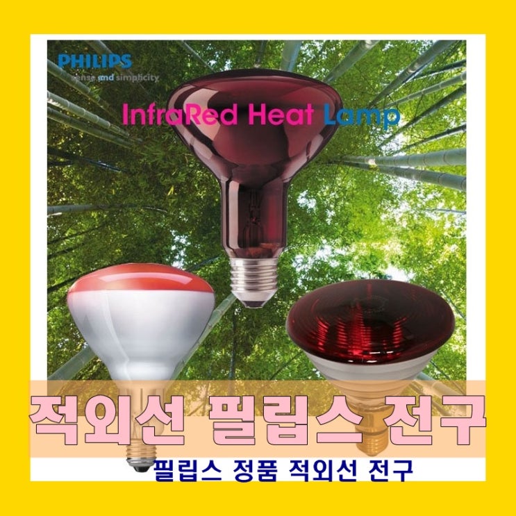  필립스정품 적외선전구 적외선 램프 필립스전구(100W.200W.250W)