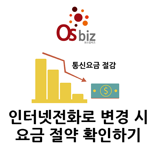  일반전화에서 인터넷전화로 변경 시 통신요금 할인 견적! 원스탑비즈