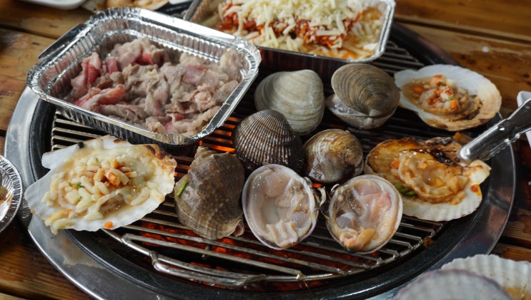  을왕리 조개구이 차원이 정말 달라