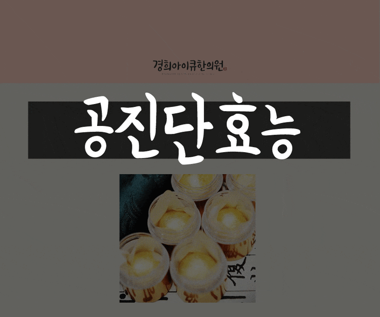  공진단효능, 만성피로에 시달리고 보약이 필요하다면