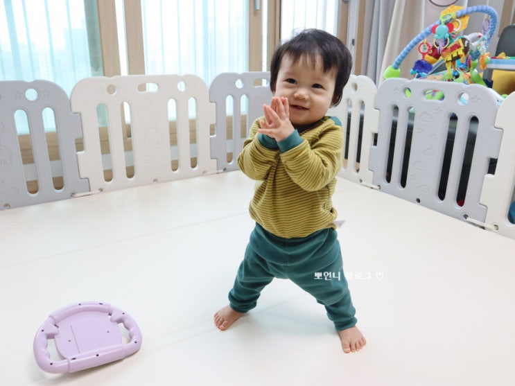  아기 혼자 서는 시기 이제 곧 걸을거 같아요
