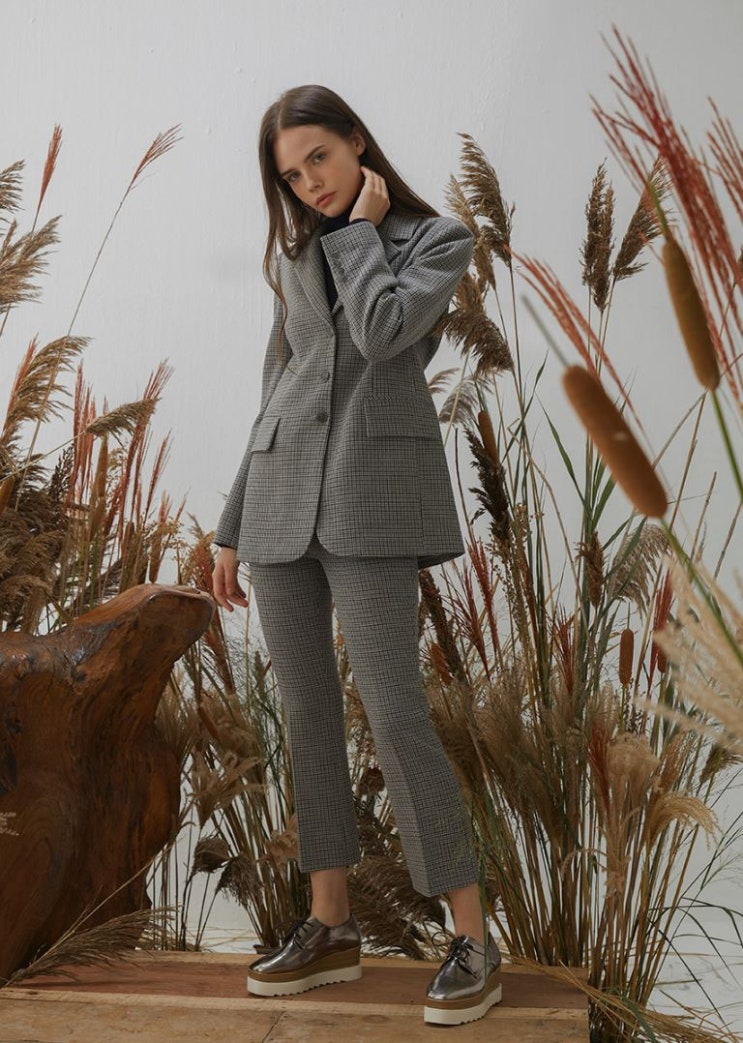  [ MILLOGREM ] 멋스러움의 정석  Elev Check Suit SET BeIge , Gray  소캐시켜드리겠습니다 ! !