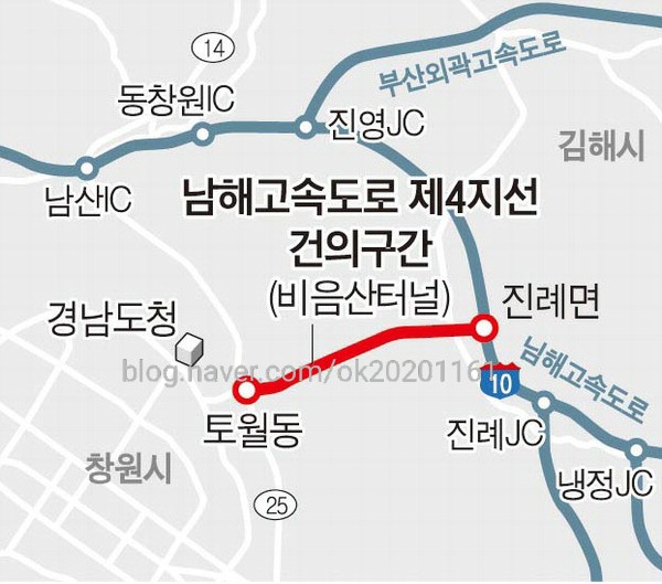  비음산 터널, 국가 고속도로 사업으로 요청