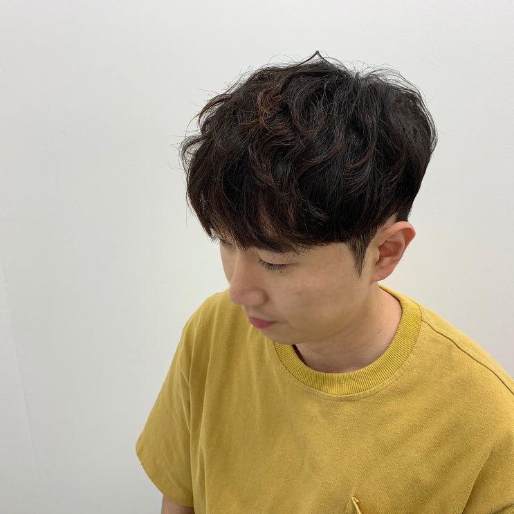  인천 미용실 인천 남자머리 유니크한 컬감에 남자 블레이드펌