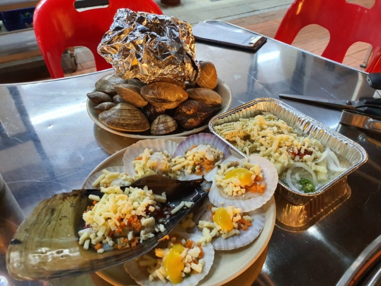  영종도 구읍뱃터 조개구이 맛집 영종섬/ 오션뷰와 친절과 손맛은 덤!