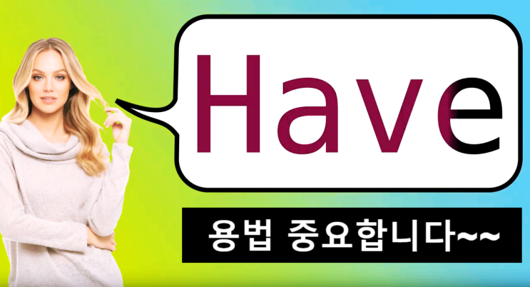  조동사 Have 용법