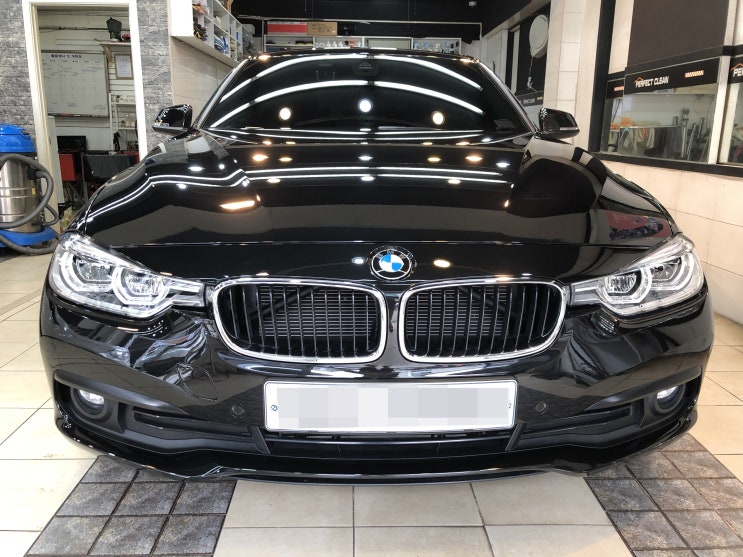  제대로 된 작업과 사후 관리는 고객님께서 먼저 알아보십니다. bmw320d 보험대차 및 유리막코팅 재시공