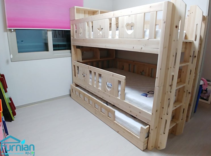  가을맞이 아이방꾸미기 사다리 3층침대