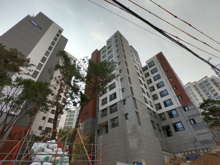  북한산두산위브 전세 34평, 10월5일 공사현황