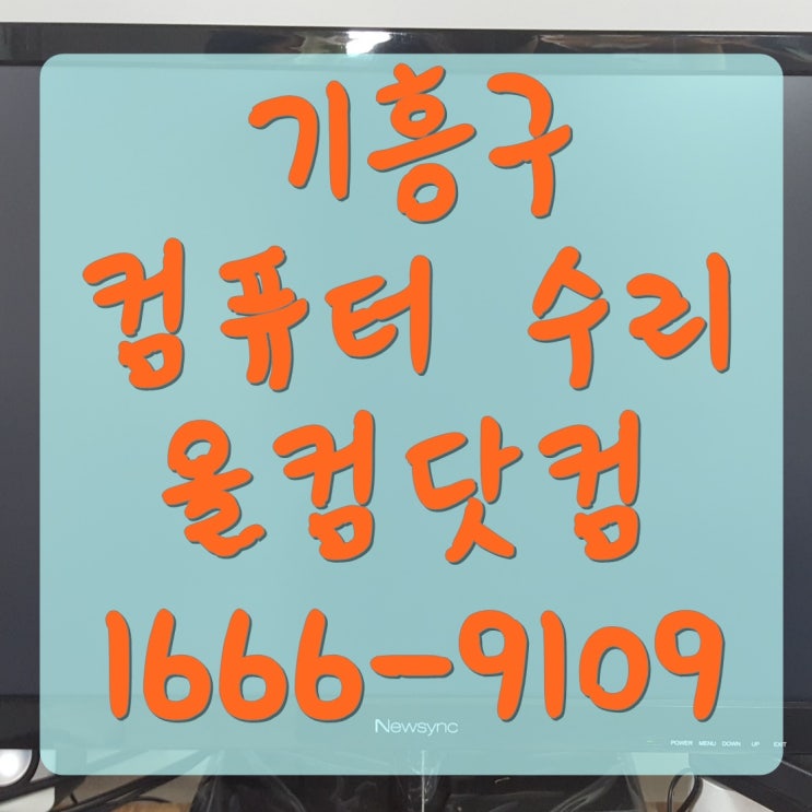  기흥구 컴퓨터 수리 모니터 노이즈 고장 AS 화면 오류 출장 방문