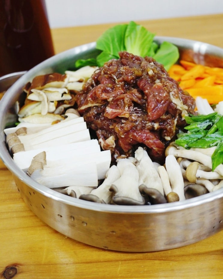  소고기불고기 버섯 전골, 뜨끈한 국물이 끝내줌