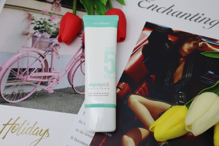  1년 365일 혼합자차 데일리 선크림 : SPF 50+ PA++++ 더 스킨 시리즈 아쿠아 픽 선크림