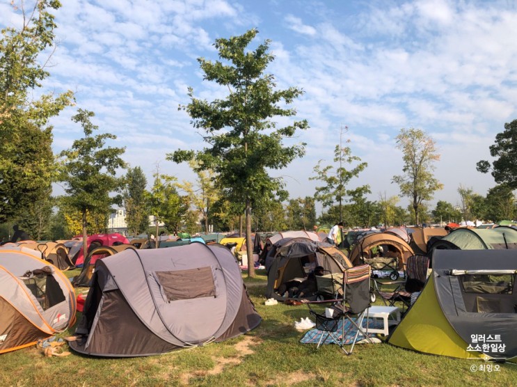 서울 실외 데이트 코스 추천ㅣ여의도 한강공원 텐트 대여하기 "브라운텐트"후기