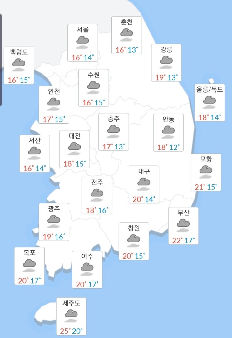  오늘의 날씨와 운세 10월7일
