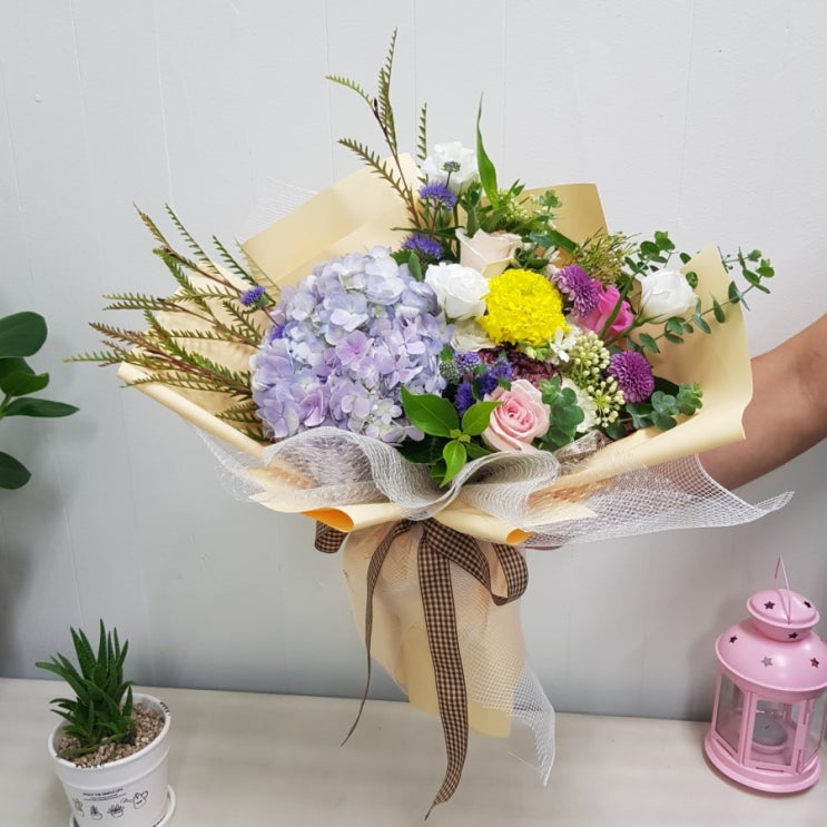  (청주 복대동 꽃집) 울 누라님 생일선물, 생일 꽃다발 : K.FLORA 꽃집