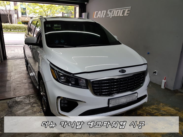  더뉴카니발 에코파워캡 전압안정기 시공