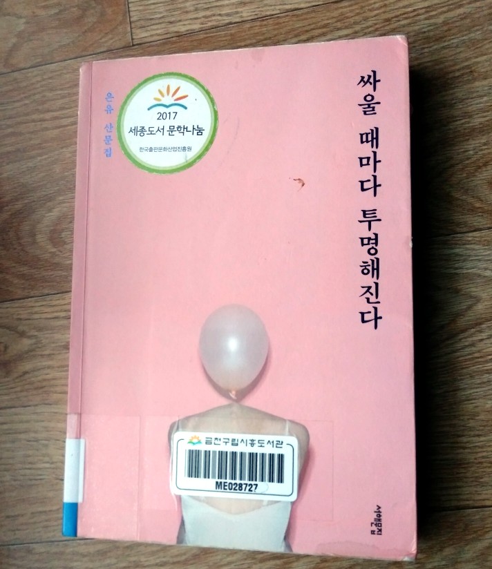  [은유] 싸울 때마다 투명해진다