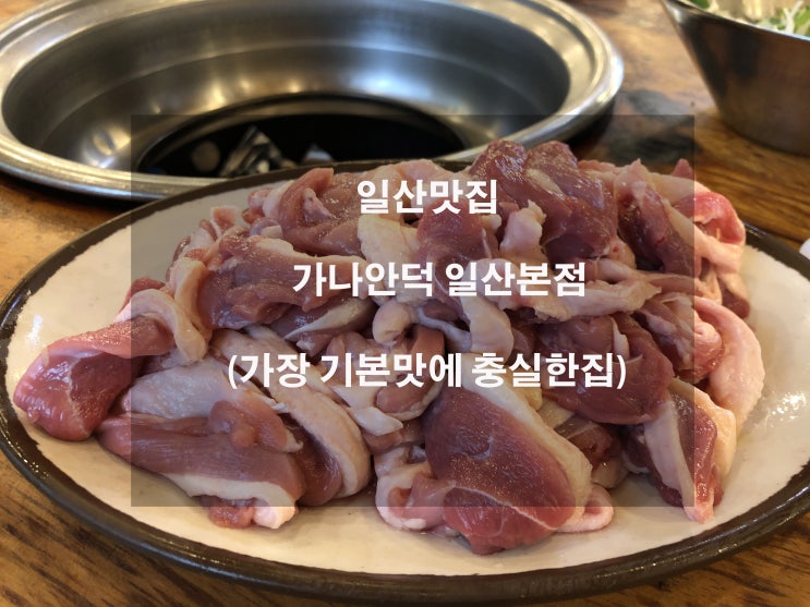  가장 기본적인 가족외식으로 기본에 충실한 맛집 일산 가나안덕