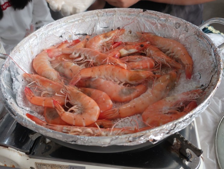  한강 전류리포구에서 새우 먹고 정랩비비탄 사격장도 다녀왔어요.feat빵야빵야