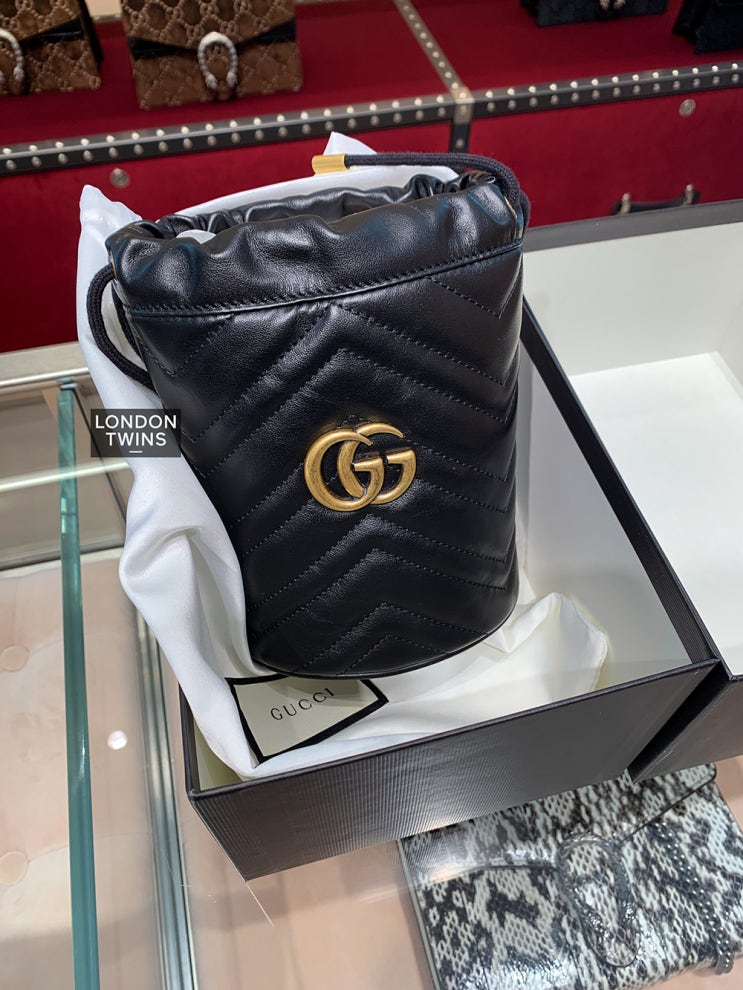  GUCCI 구찌 GG 마몬트 미니 버킷백 575163